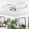 Olok Taklampa LED Silver, Vit, 1-ljuskällor, Fjärrkontroll