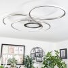 Olok Taklampa LED Silver, Vit, 1-ljuskällor, Fjärrkontroll