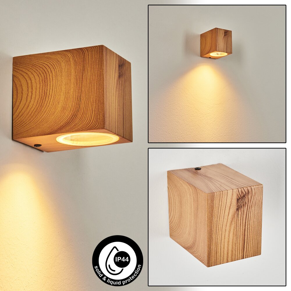 Skaabu vägglampa utomhus träoptik, 1-ljuskällor main product photo