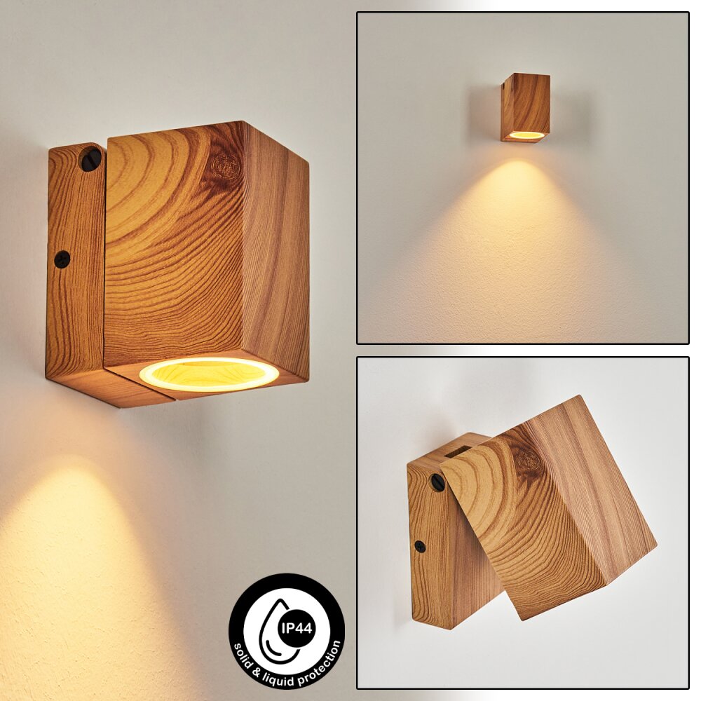 Skaabu vägglampa utomhus träoptik, 1-ljuskällor main product photo