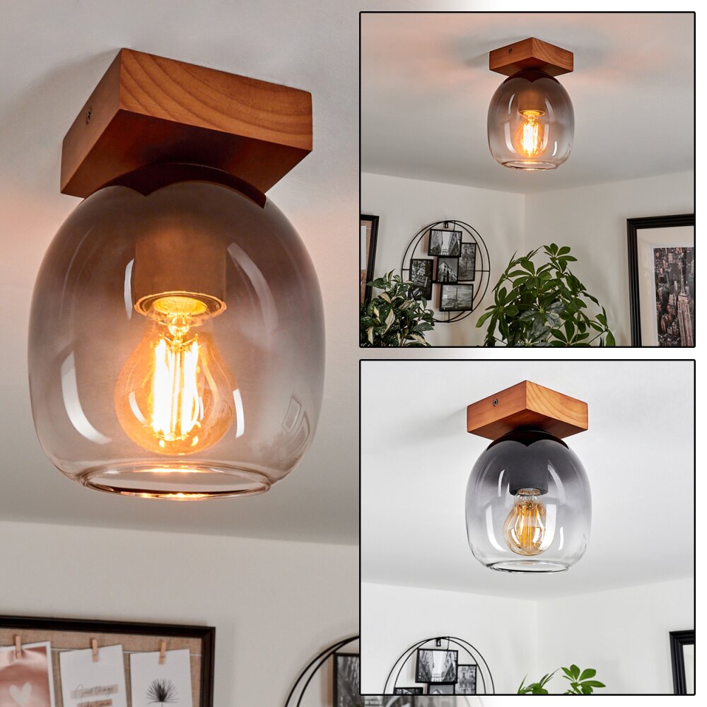 Chauplane Taklampa Trä mörkt, Svart, 1-ljuskällor main product photo