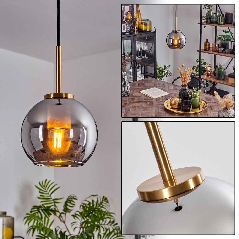 Koyoto Pendellampa 15 cm Guld, Svart, 1-ljuskällor main product photo