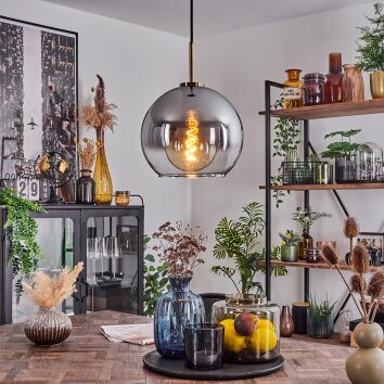 Koyoto Pendellampa 25 cm Antikmässing, 1-ljuskällor Koyoto Pendellampa 25 cm Antikmässing, 1-ljuskällor