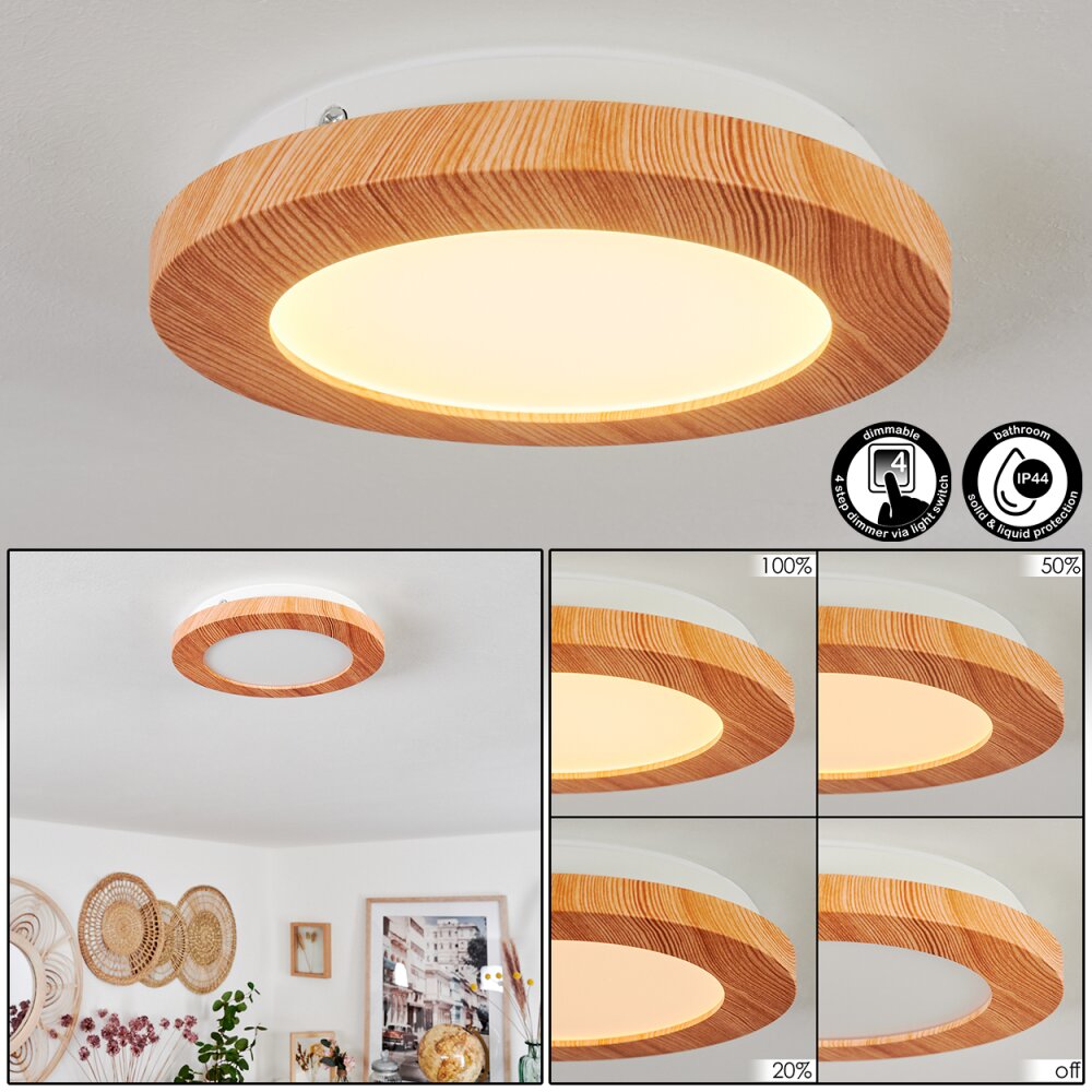 Siguna Panel LED träoptik, 1-ljuskällor main product photo