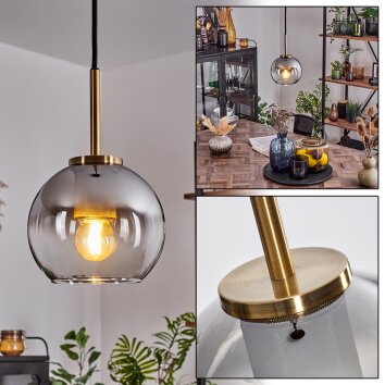 Koyoto Pendellampa 15 cm Antikmässing, 1-ljuskällor Koyoto Pendellampa 15 cm Antikmässing, 1-ljuskällor