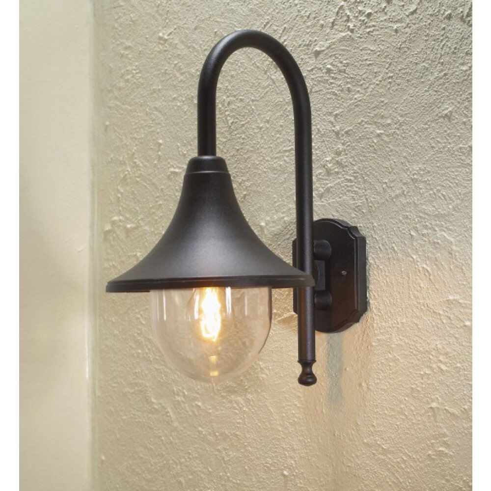 Konstsmide Lampor Bari Vägglampa Svart, 1-ljuskällor main product photo