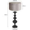 Steinhauer Lyons Bordslampa Svart, 1-ljuskällor