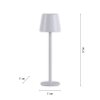 Leuchten Direkt EURIA Bordslampa LED Vit, 1-ljuskällor
