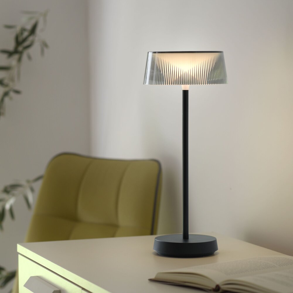 Leuchten Direkt DORA Bordslampa LED Svart, 1-ljuskällor main product photo