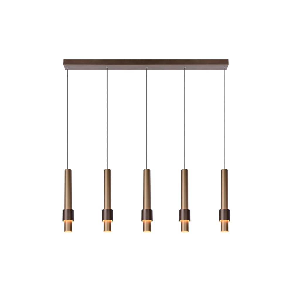 Lucide MARGARY Pendelbelysning LED Mokka, 5-ljuskällor main product photo