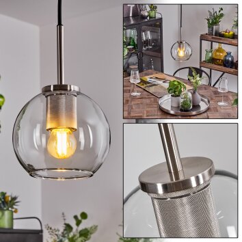 Koyoto Pendellampa 15 cm Svart, Silver, 1-ljuskällor Koyoto Pendellampa 15 cm Svart, Silver, 1-ljuskällor