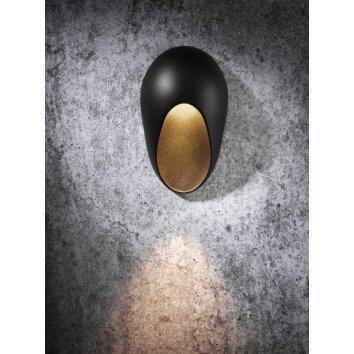 Nordlux TOPAZ Utomhusbelysning, vägglampa utomhus Svart, 1-ljuskällor