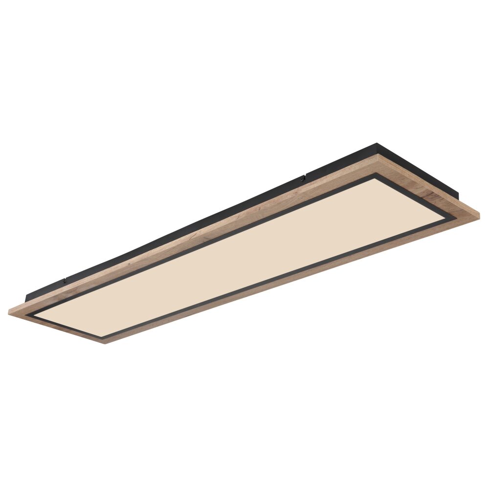 Globo LEA Taklampa LED träoptik, Svart, 1-ljuskällor, Fjärrkontroll main product photo