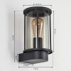 Sumalao vägglampa utomhus Svart, 1-ljuskällor