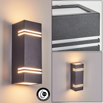 Fokpo vägglampa utomhus, Up & Down Lampa LED Svart, 1-ljuskällor