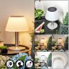 Alcudia Bordslampa utomhus LED Nickel matt, 10-ljuskällor