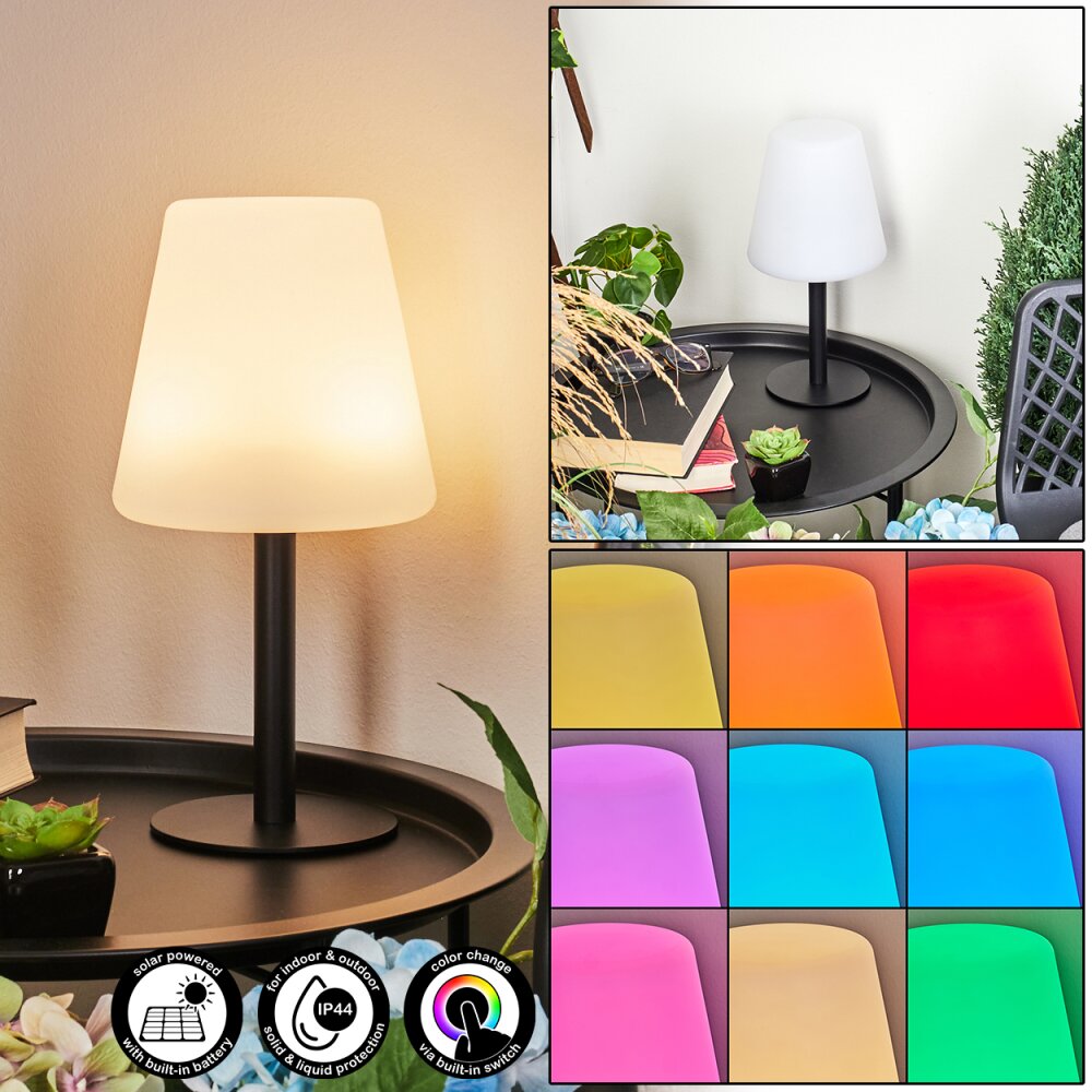 Zoume Bordslampa utomhus LED Svart, 8-ljuskällor, Färgväxlare main product photo