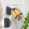 Traak Vägglampa, Väggspotlight Svart, 1-ljuskällor