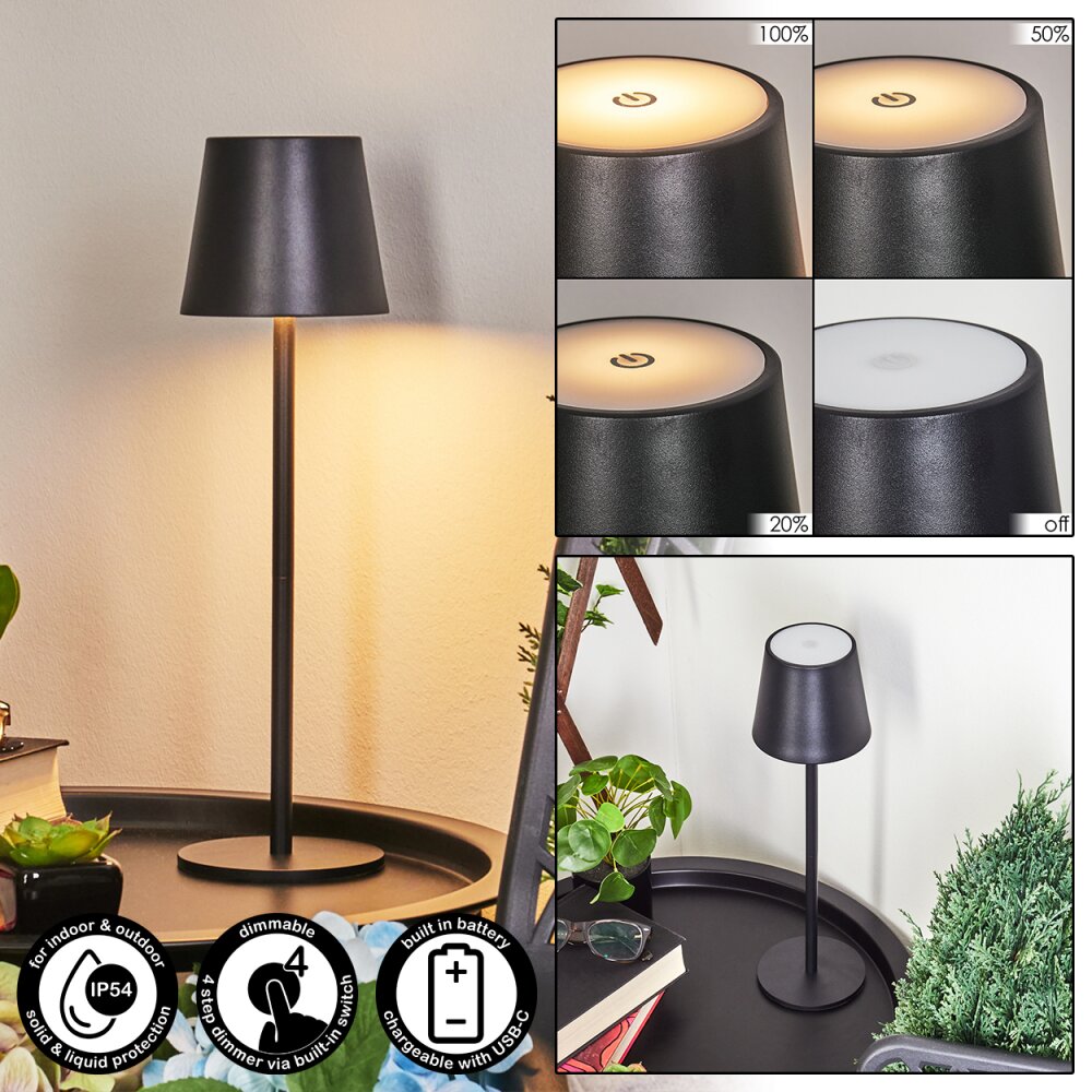 Allen Bordslampa LED Svart, 1-ljuskällor main product photo