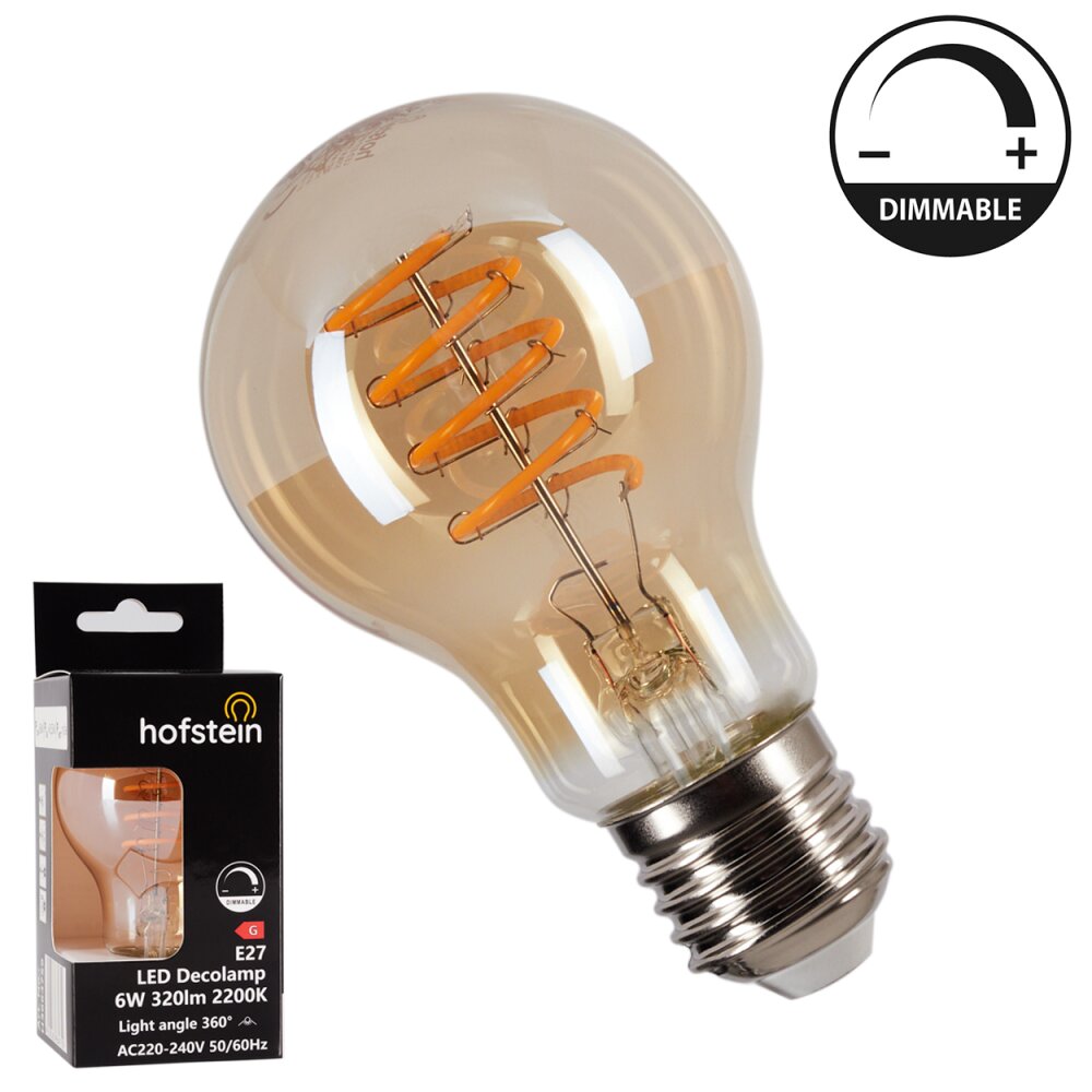 E27 LED 6 Watt varmvit 320 Lumen main product photo