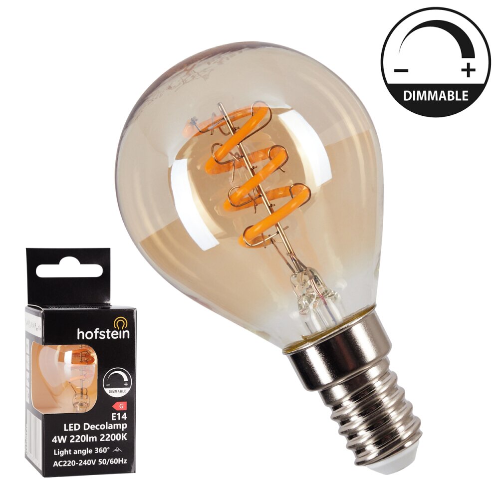 E14 LED Amber, 1-ljuskällor main product photo