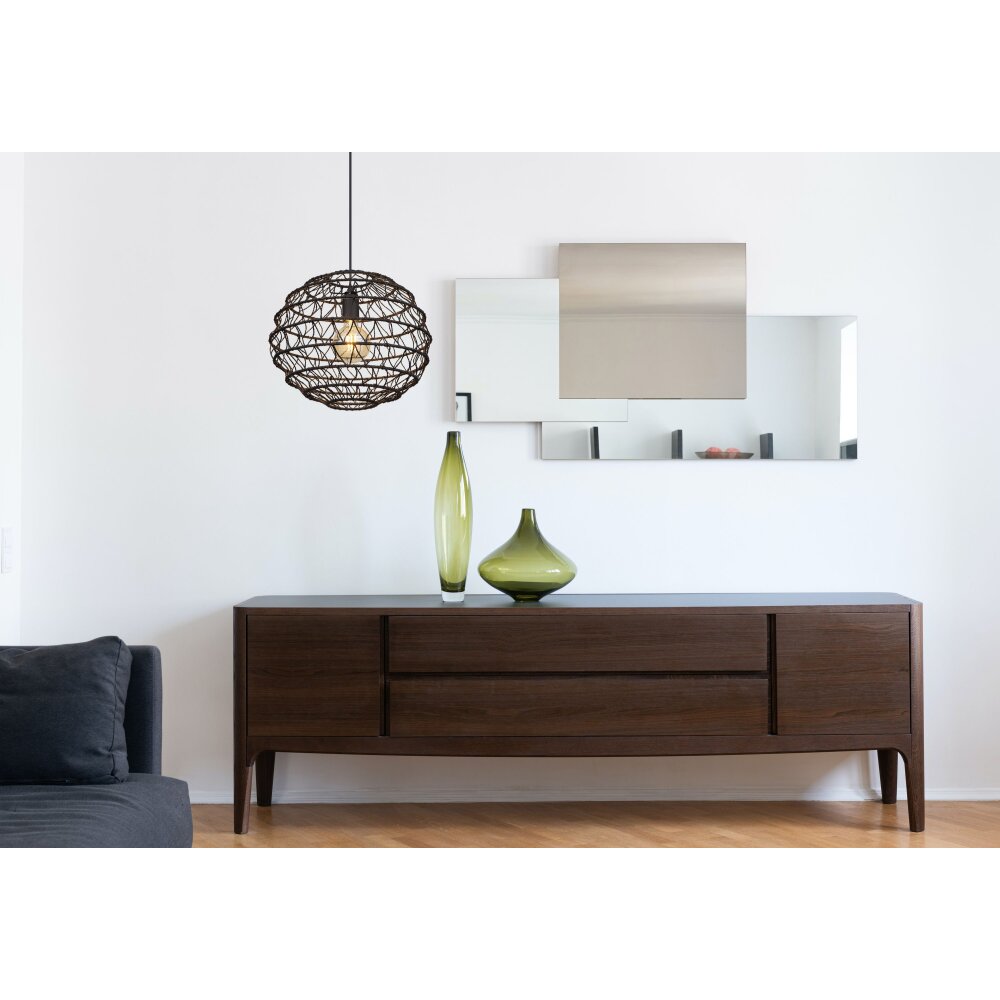 Globo SENNI Pendellampa Svart, 1-ljuskällor main product photo