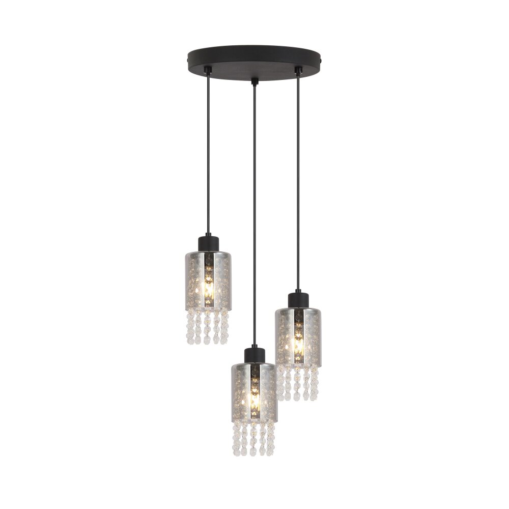 Globo BACKEY Pendellampa Svart, 3-ljuskällor main product photo