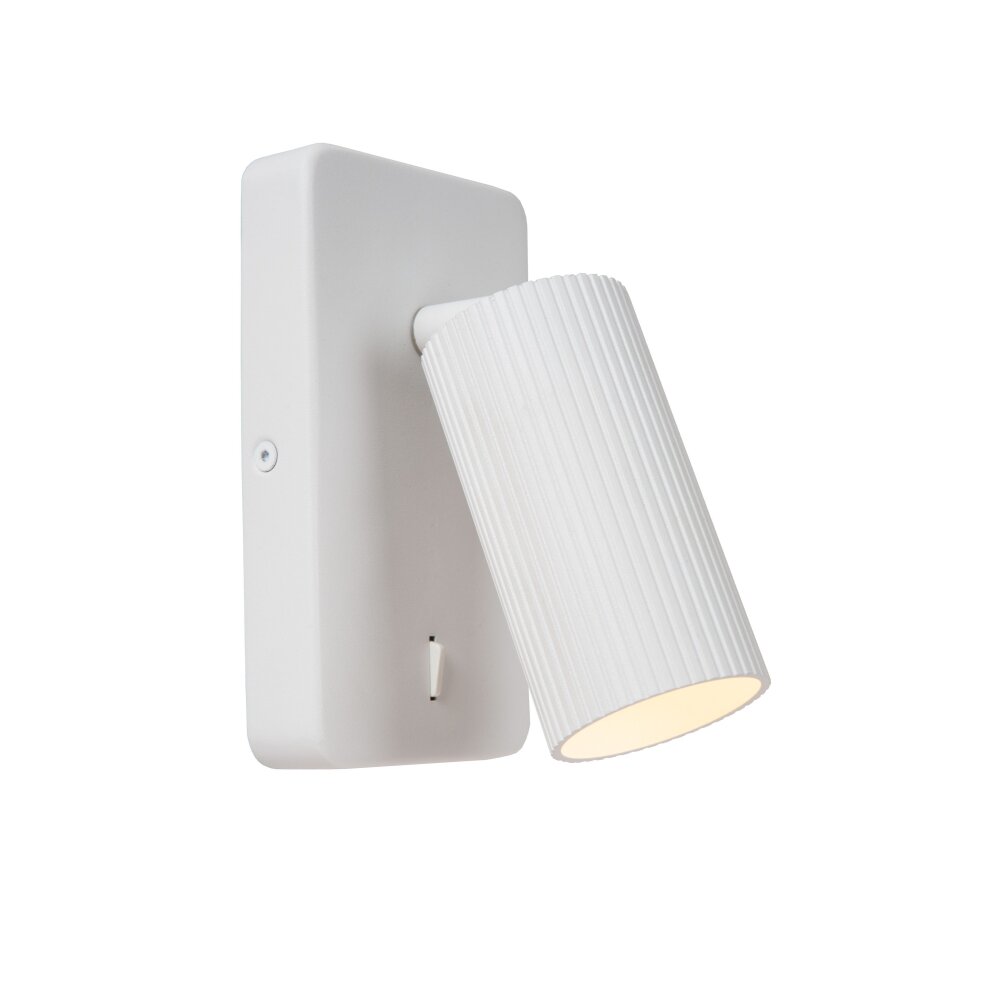 Lucide CLUBS Vägglampa, Väggspotlight Vit, 1-ljuskällor main product photo