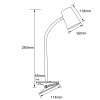 Brilliant Lampor Adda Skrivbordslampa LED Vit, 1-ljuskällor