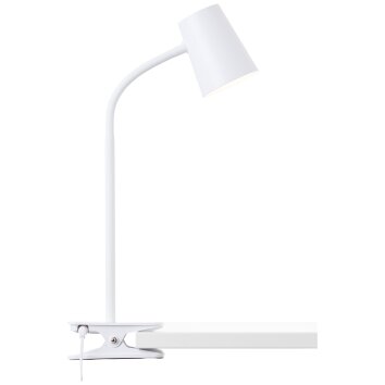 Brilliant Lampor Adda Skrivbordslampa LED Vit, 1-ljuskällor Brilliant Lampor Adda Skrivbordslampa LED Vit, 1-ljuskällor