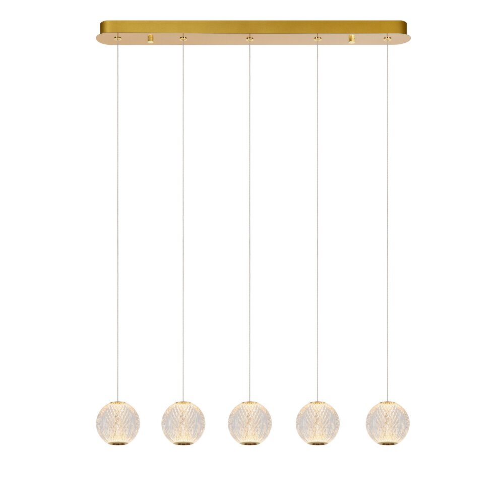 Lucide CINTRA Pendelbelysning LED Guld, 5-ljuskällor main product photo