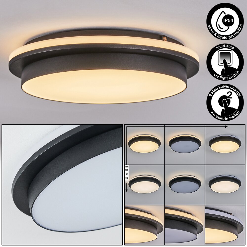 Caucete Taklampa LED Svart, 1-ljuskällor main product photo
