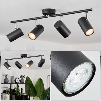 Javel Taklampa, Takstrålkastare Krom, Svart, 4-ljuskällor