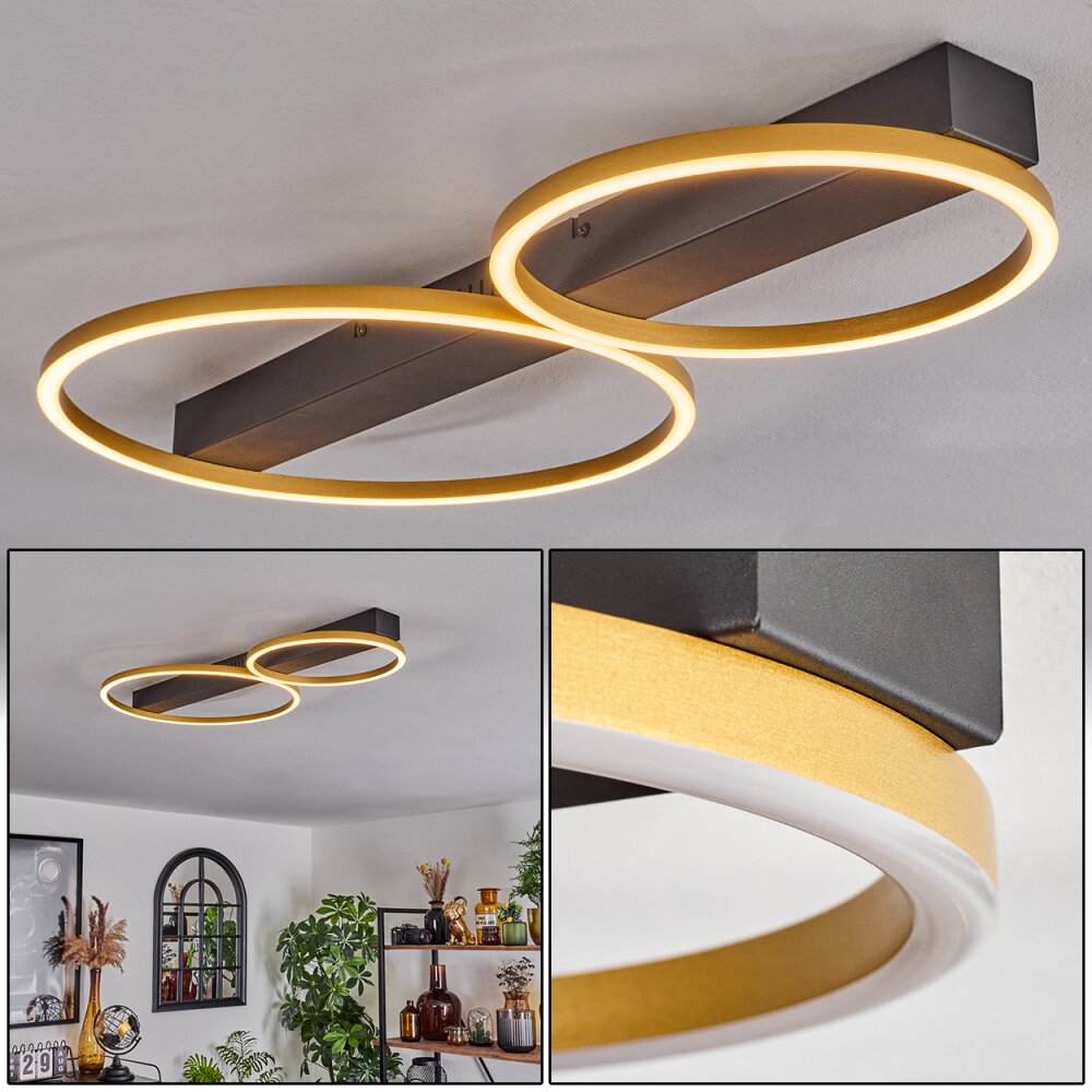 Cajean Taklampa LED Svart, 2-ljuskällor main product photo