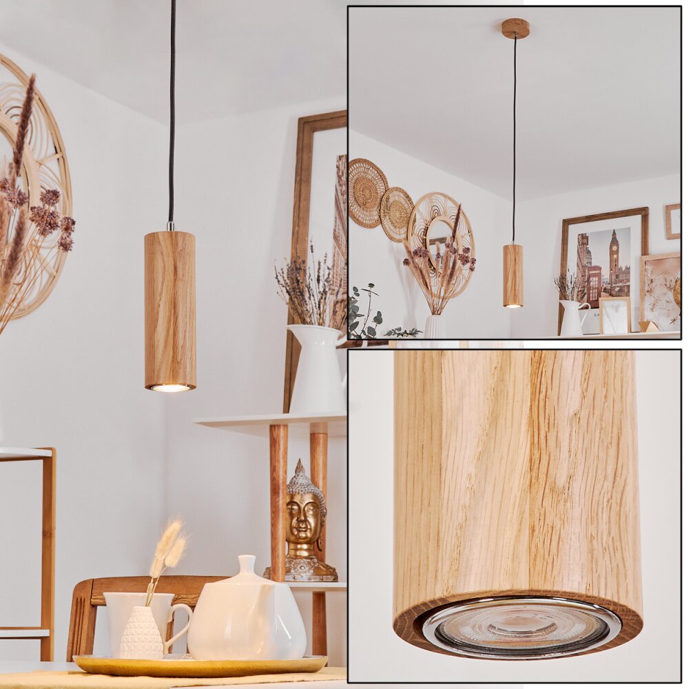 Ripamonti Pendellampa LED Naturfärger, Svart, 1-ljuskällor main product photo