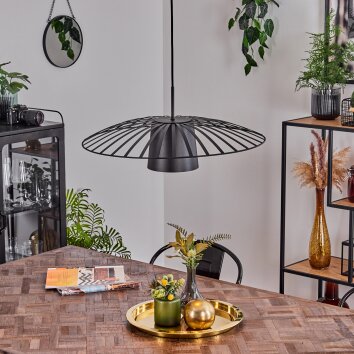 Tanakou Pendellampa Svart, 1-ljuskällor