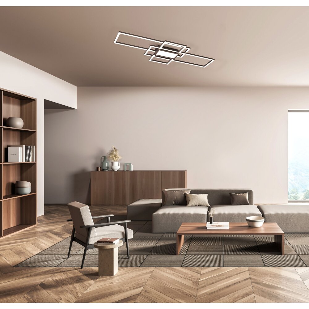 Honsel Lampor Seth Taklampa LED Svart, 1-ljuskällor, Fjärrkontroll main product photo