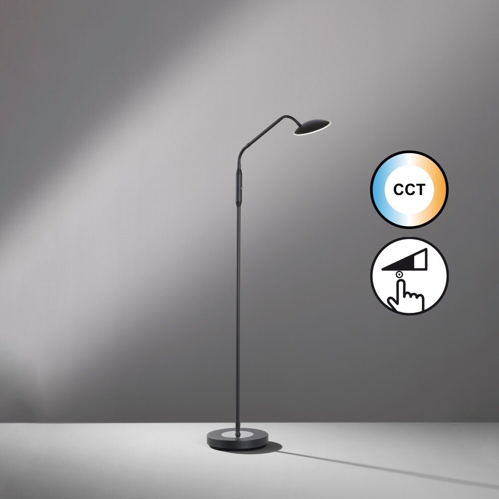 Honsel Lampor Tallri Golvlampa LED Svart, 1-ljuskällor main product photo