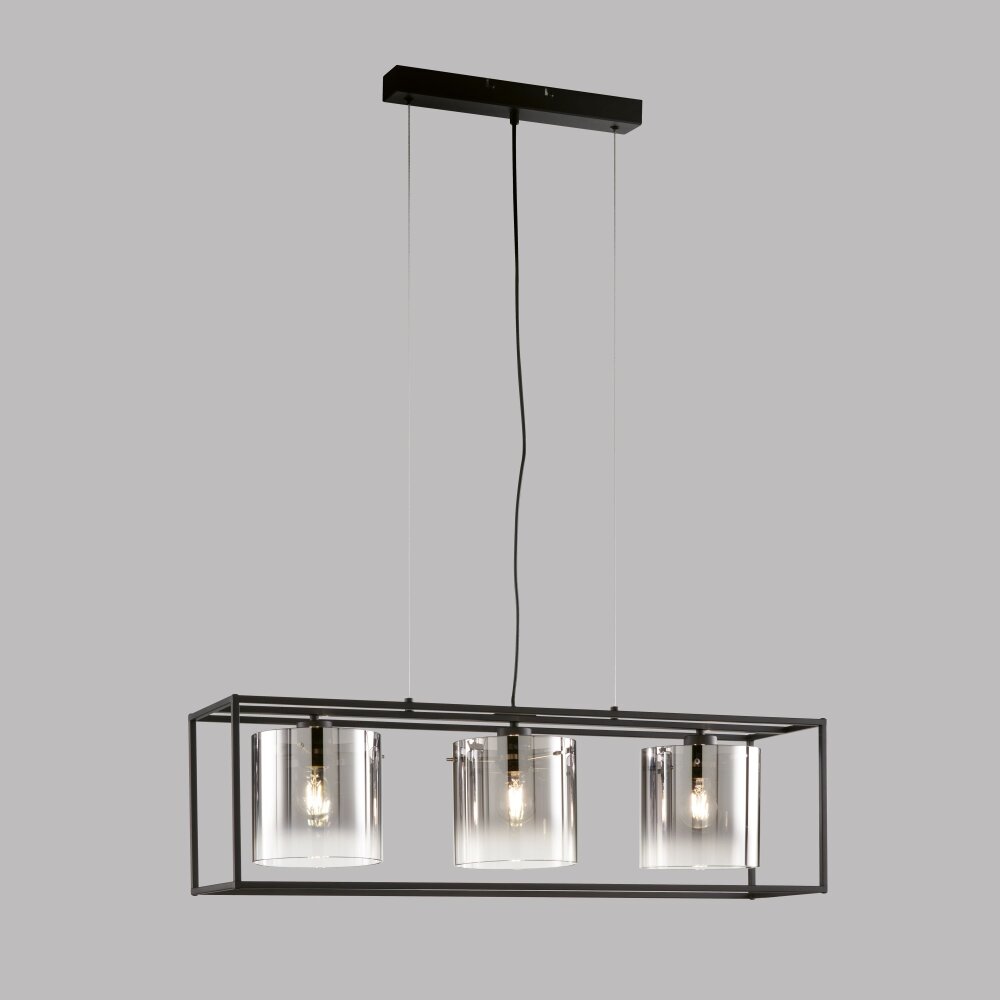 Honsel Lampor Samu Pendelbelysning Svart, 3-ljuskällor main product photo