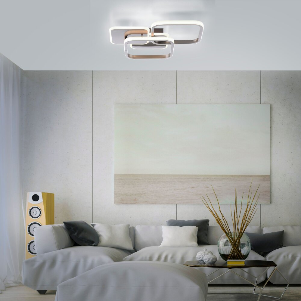 Leuchten Direkt SEVENT Taklampa LED Silver, 1-ljuskällor main product photo