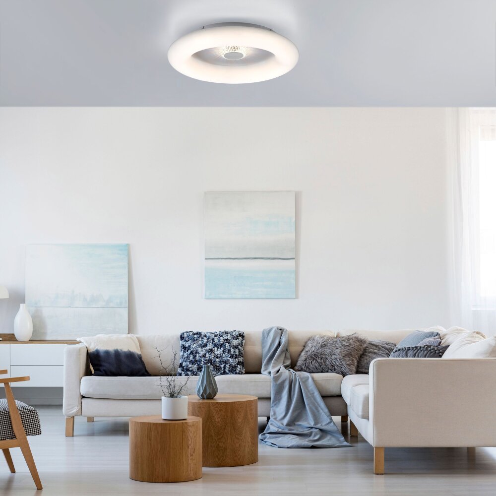 Leuchten Direkt VERTIGO Taklampa LED Vit, 1-ljuskällor, Fjärrkontroll main product photo
