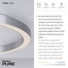 Paul Neuhaus Lampor PURE-LINES Taklampa LED Silver, 1-ljuskällor, Fjärrkontroll