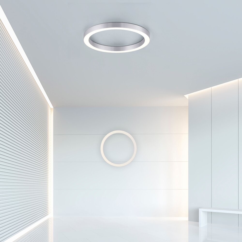 Paul Neuhaus Lampor PURE-LINES Taklampa LED Silver, 1-ljuskällor, Fjärrkontroll main product photo