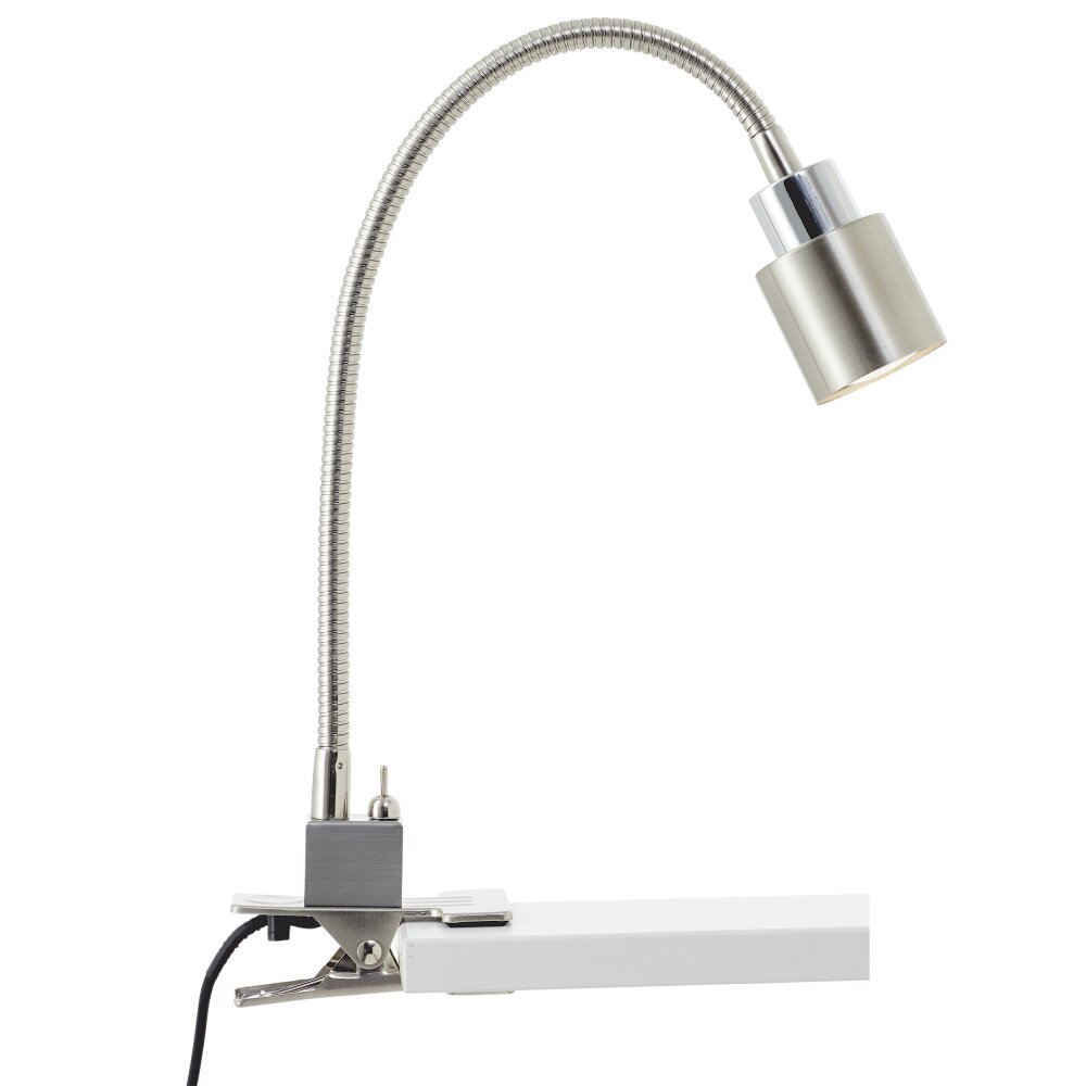 Brilliant Lampor Andres Skrivbordslampa, Läslampa LED Silver, 1-ljuskällor main product photo