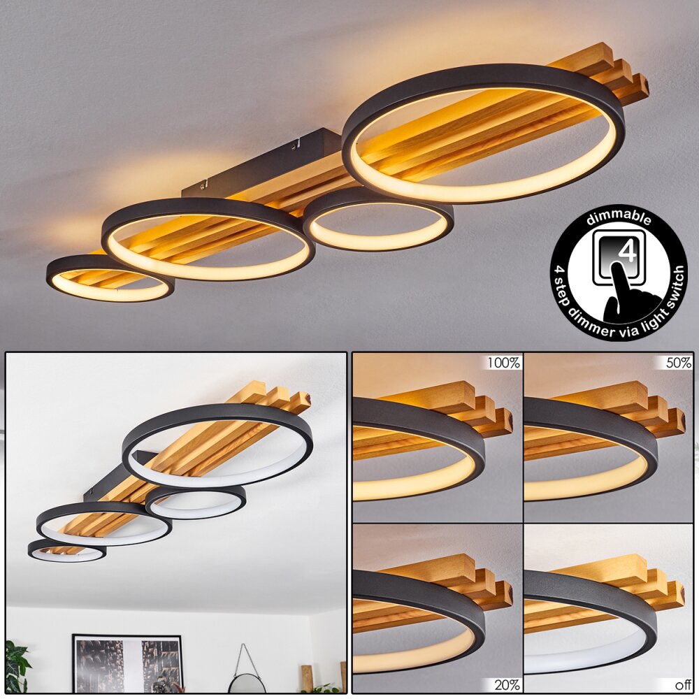 Rodekro Taklampa LED Svart, 1-ljuskällor main product photo