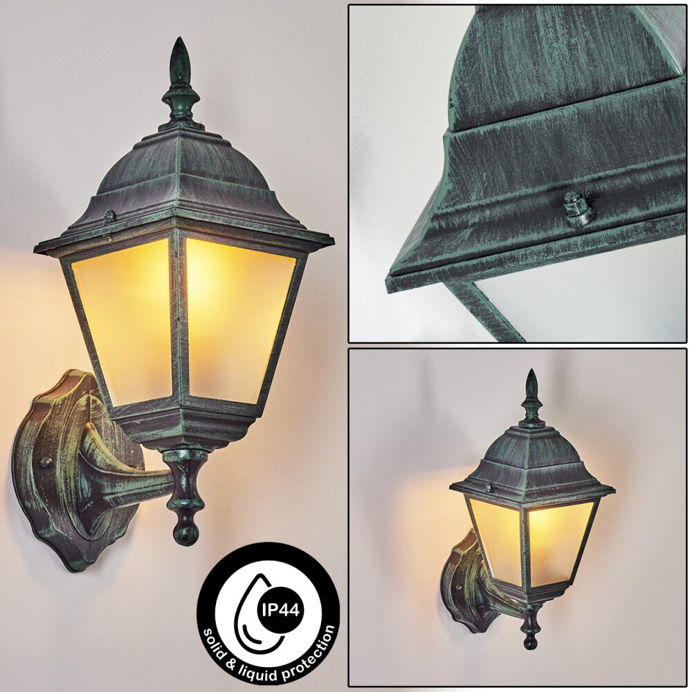 Naofe vägglampa utomhus Grön, Svart, 1-ljuskällor main product photo