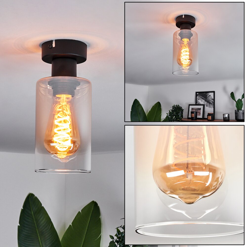 Hunouri Taklampa Svart, 1-ljuskällor main product photo