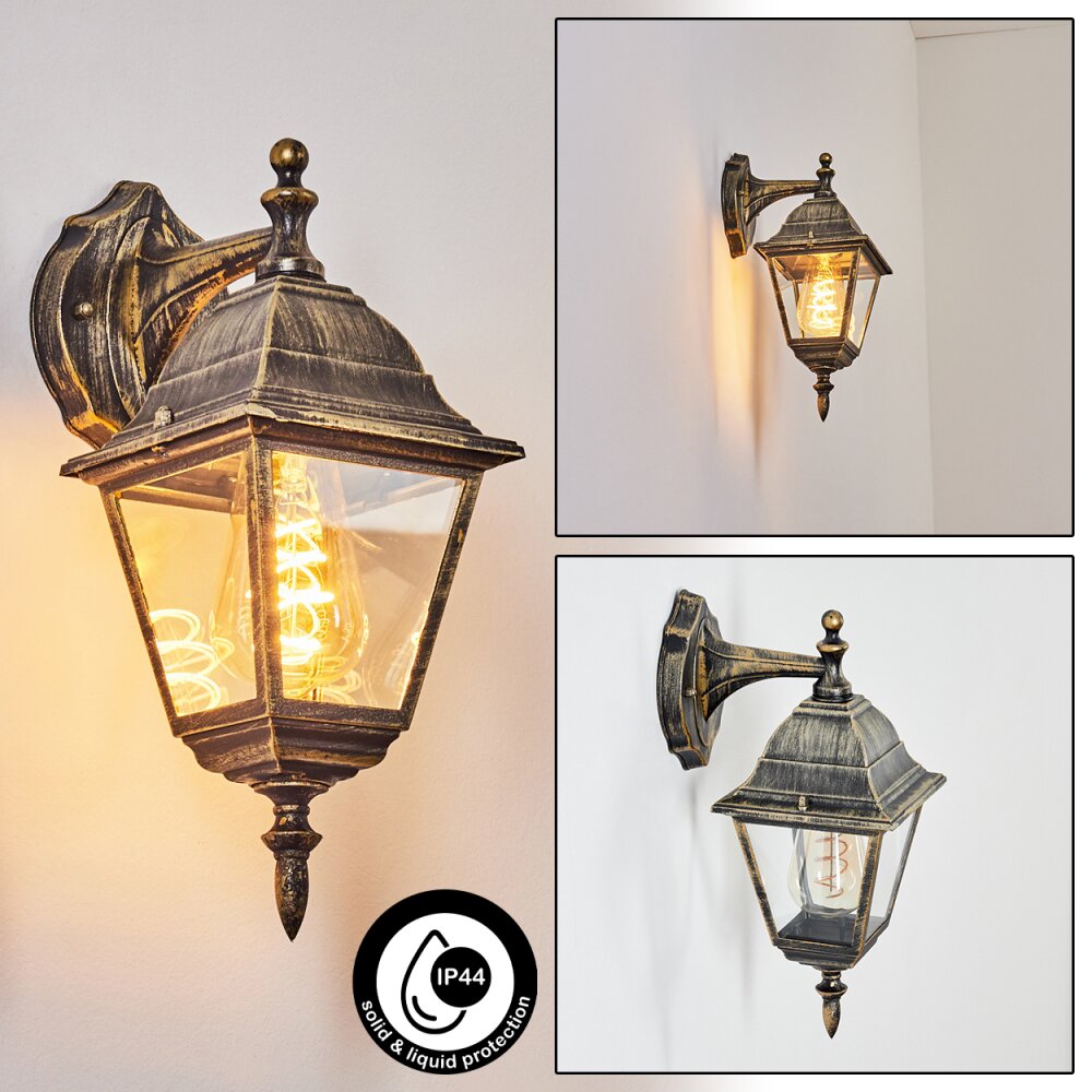 Naofe vägglampa utomhus Brun, Guld, 1-ljuskällor main product photo