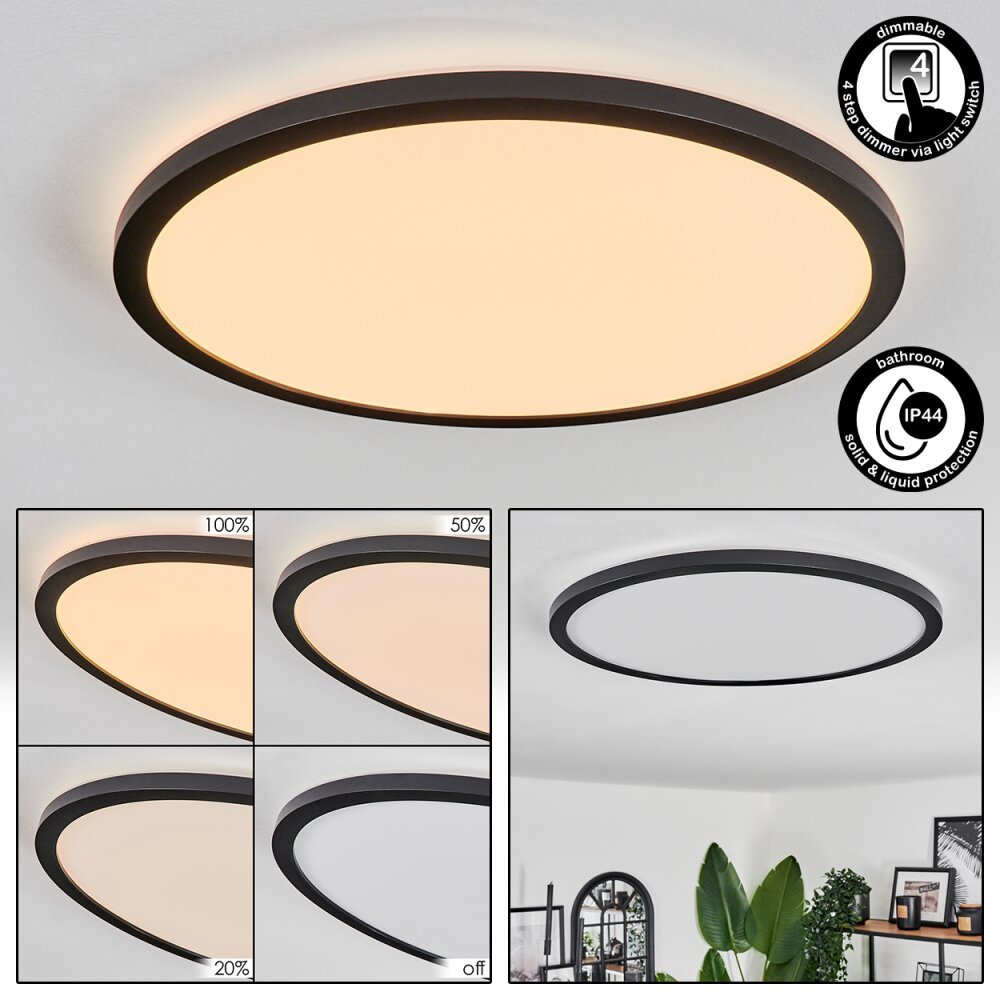 Hooper Taklampa, Panel LED Svart, 1-ljuskällor main product photo