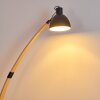 Higashi Golvlampa, Läslampa, Båglampor Trä ljus, Svart, 1-ljuskällor